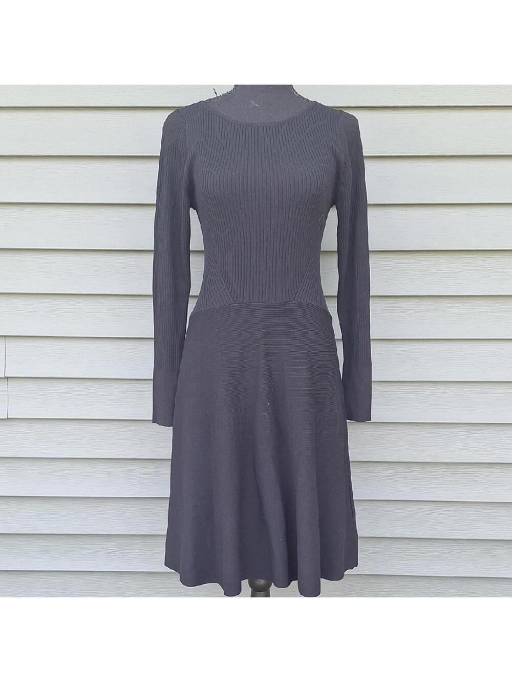 Lark & Ro Black Skater Dress Size Medium